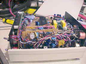 The as-build prototype comb filter, mounted inside the Doppler II enclosure.