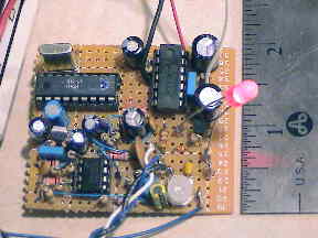 The as-build prototype comb filter.