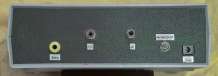 A view of the rear panel of the synchronous noise blanker