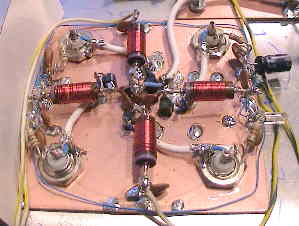 The PIN diode switch assembly on the rooftop antenna switcher.